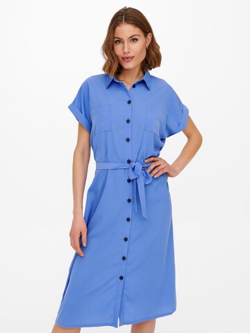 Robe-chemise 'Hannover' ONLY en bleu : devant