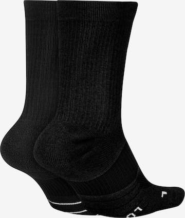 NIKE Спортни чорапи 'Multiplier' в черно