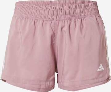 Pantaloni sportivi 'Pacer 3-Stripes ' di ADIDAS SPORTSWEAR in rosa: frontale