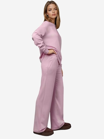 Wide leg Pantaloni sportivi di Hiccup in rosa