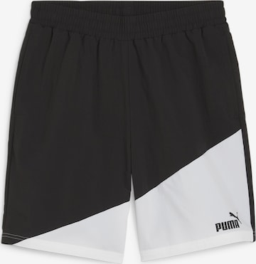 PUMA Regular Workout Pants 'POWER' in Black: front