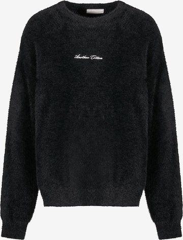 juoda Another Cotton Lab Megztinis be užsegimo: priekis