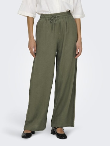JDY Wide leg Pants 'Say' in Green: front