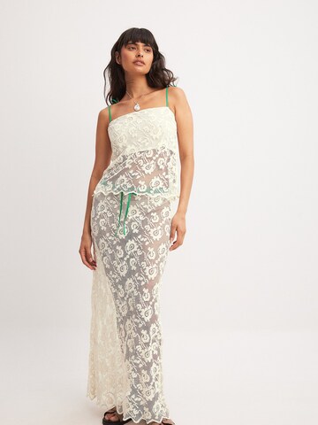 NA-KD Skirt in White: front