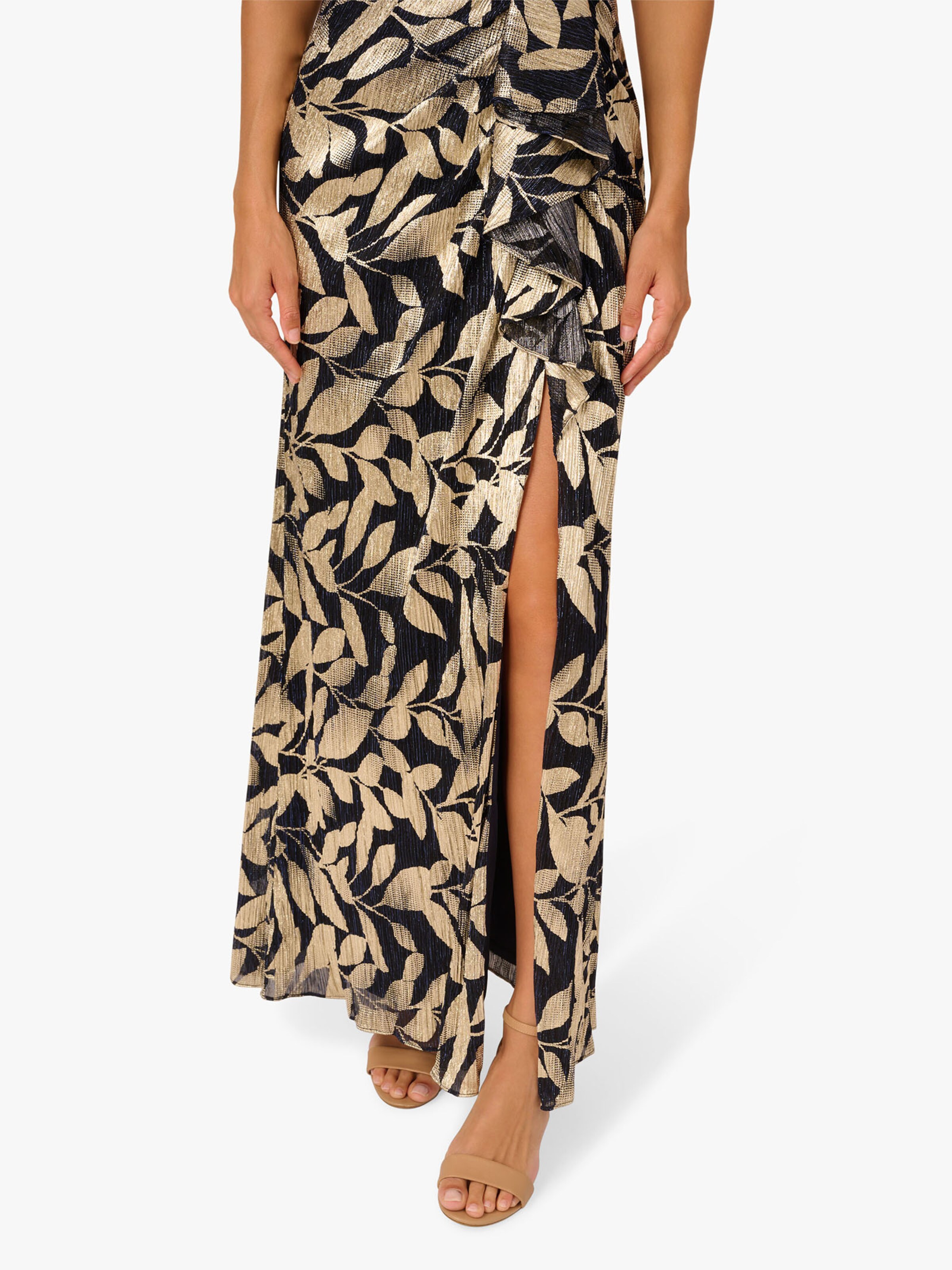 Adrianna Papell Evening dress 'Foil Asymmetric Gown' in Blue