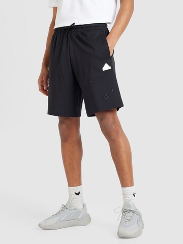 ADIDAS SPORTSWEAR regular Παντελόνι φόρμας σε μαύρο: μπροστά