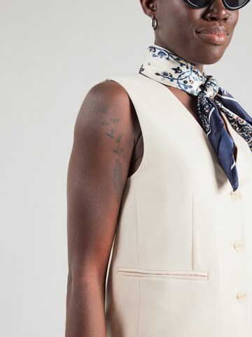 Gilet de costume 'PCKamil' PIECES en beige