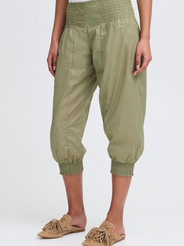 PULZ Jeans - Tapered Pantalón bombacho ' PZJill ' en verde