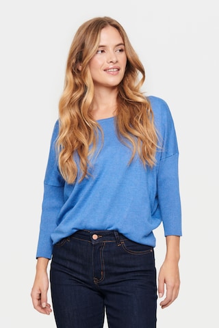 SAINT TROPEZ - Pullover 'Mila' em azul: frente