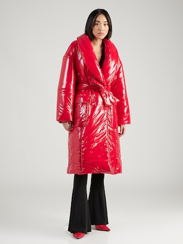 Manteau d’hiver PATRIZIA PEPE en rouge : devant