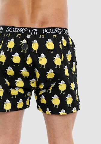 Lousy Livin Boxer shorts 'Toast & Zitrone' in Black