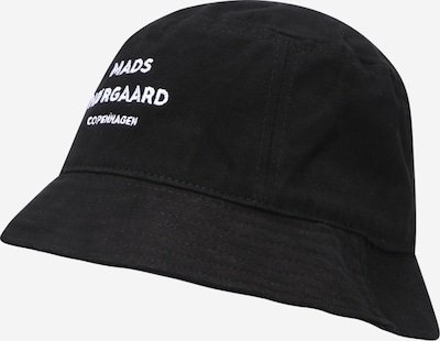 MADS NORGAARD COPENHAGEN Hat 'Shadow' i sort / hvid, Produktvisning
