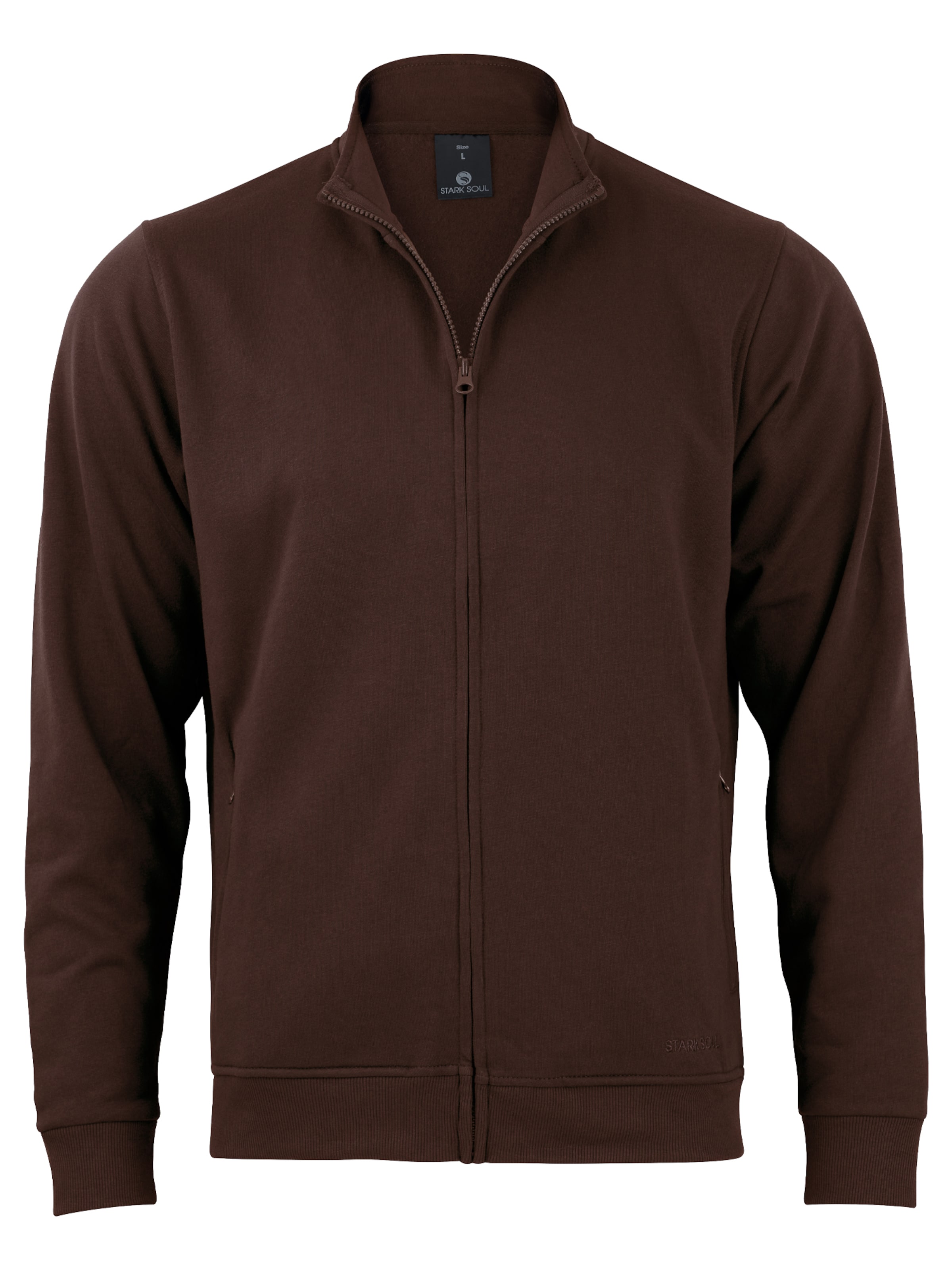 Giacca di felpa di Stark Soul in marrone: frontale