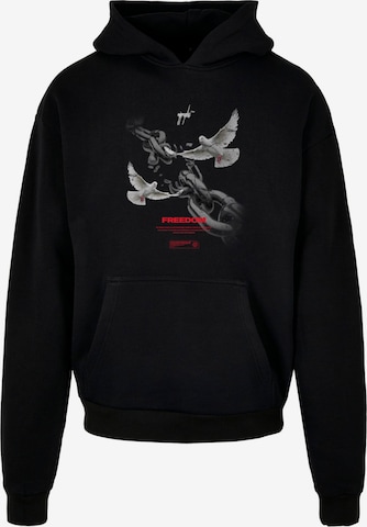 MJ Gonzales Sweatshirt 'Freedom' in Black: front