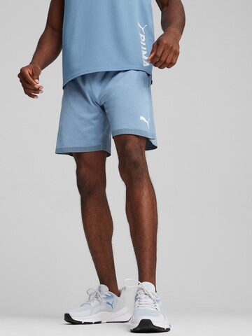 PUMA Regular Sportshorts in Blau: predná strana