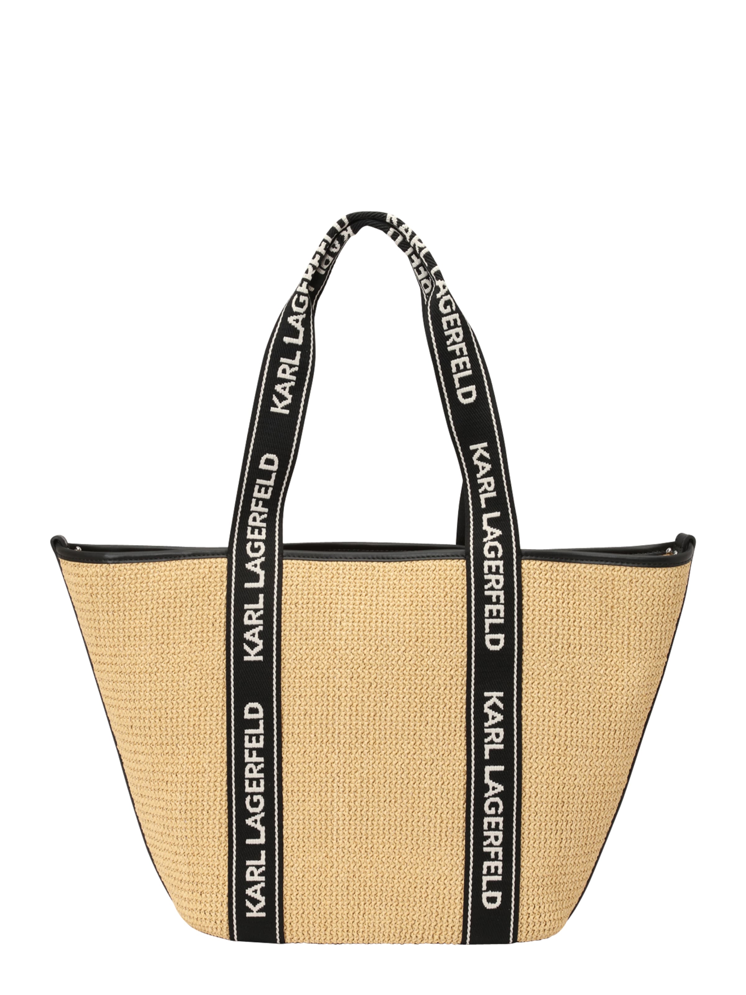 Karl Lagerfeld Plážová taška 'Essential' - Béžová