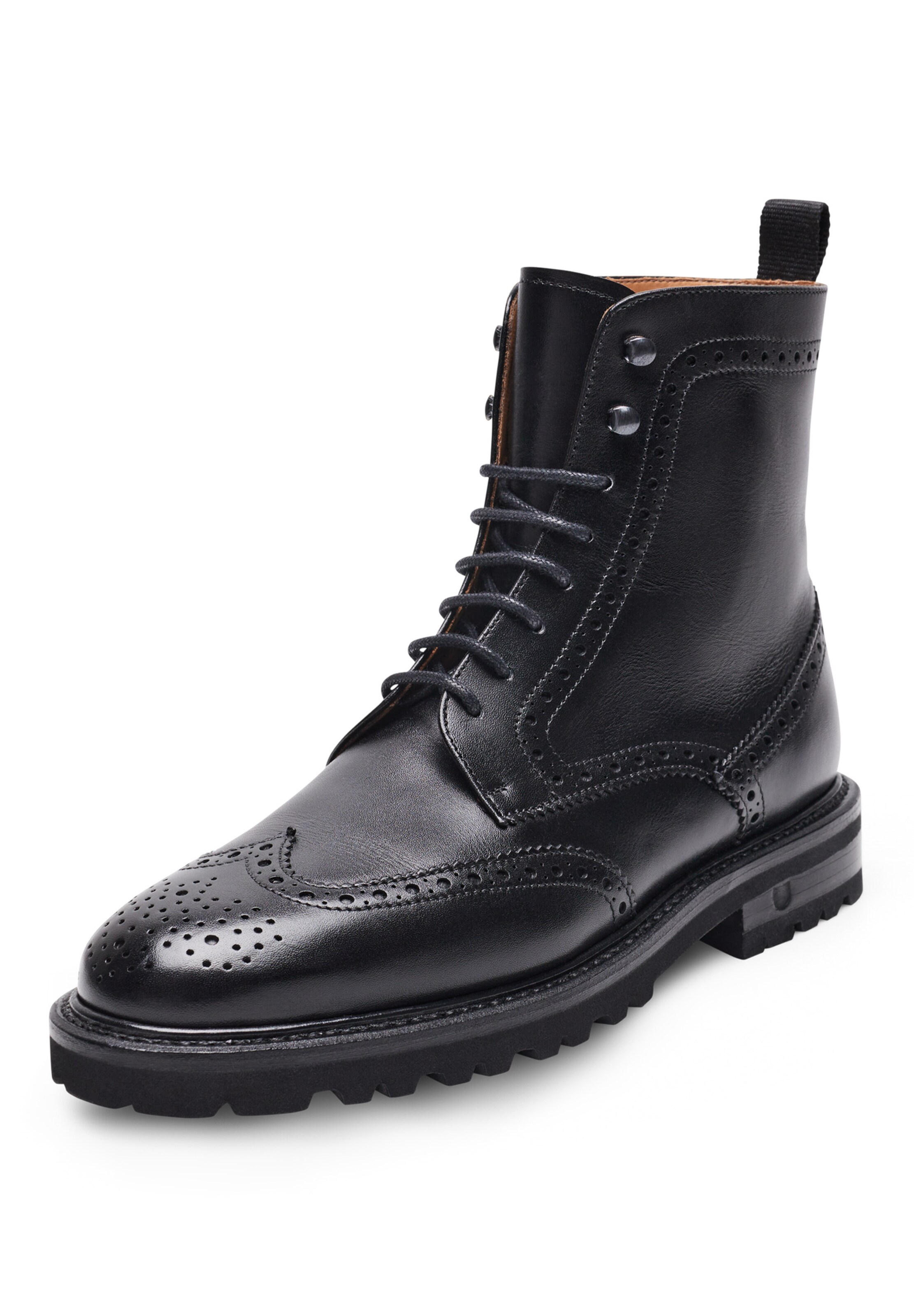 Henry Stevens Stiefelette  ' Bonnie FBDB5 ' in Schwarz: Vorderseite