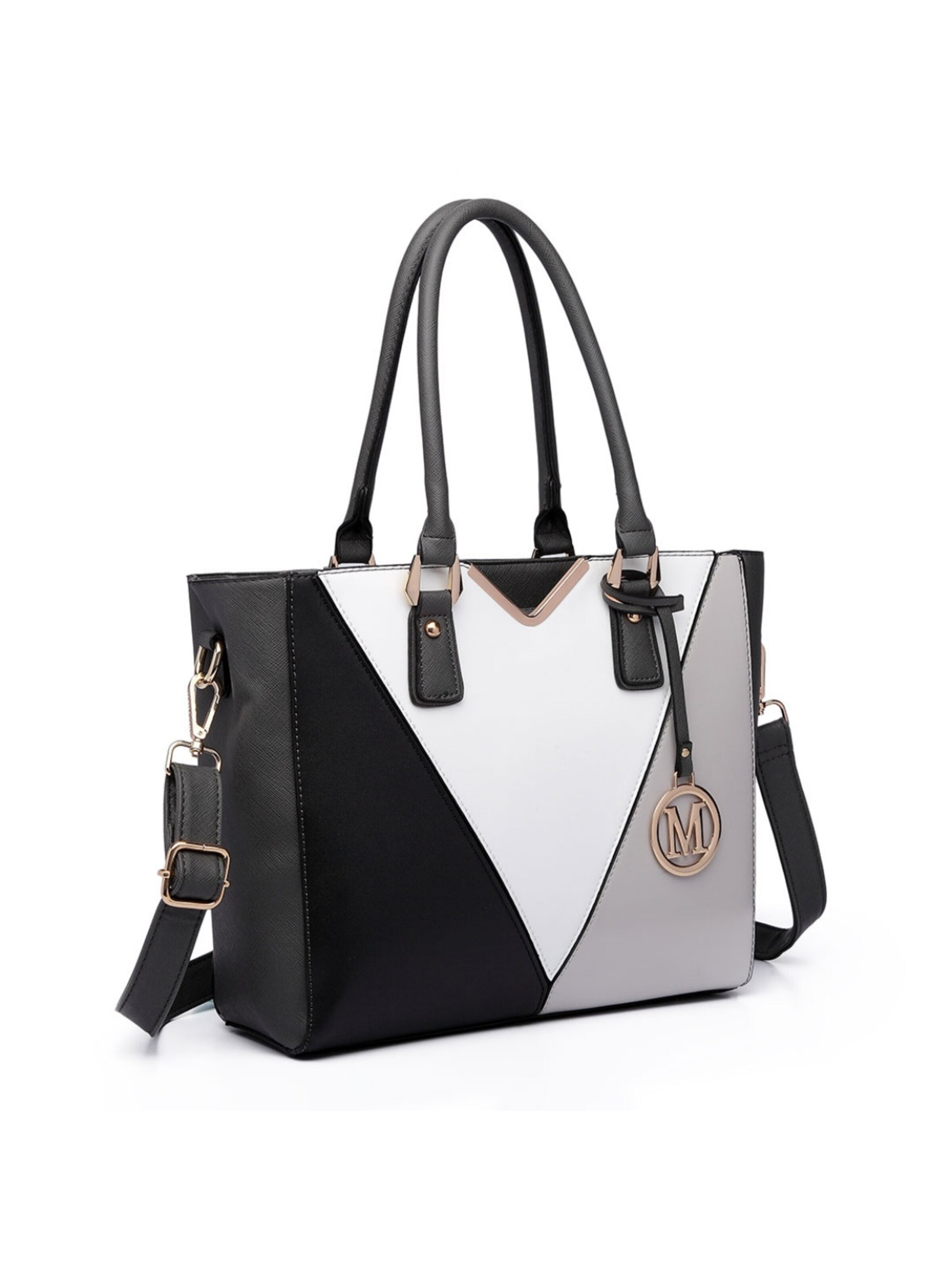 Miss Lulu Shoulder Bag in Grey
