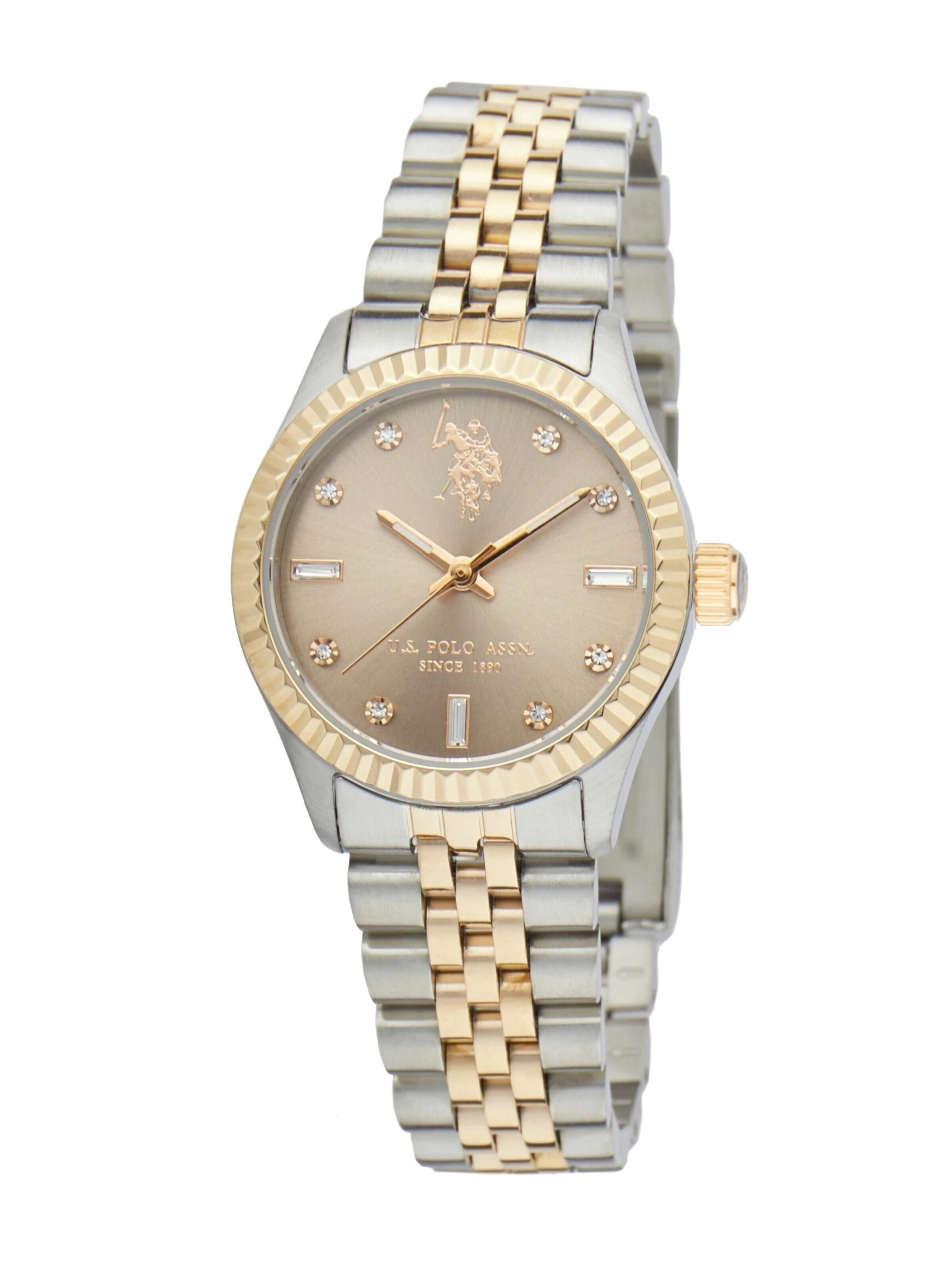U.S. POLO ASSN. - Reloj analógico 'Celine' en amarillo