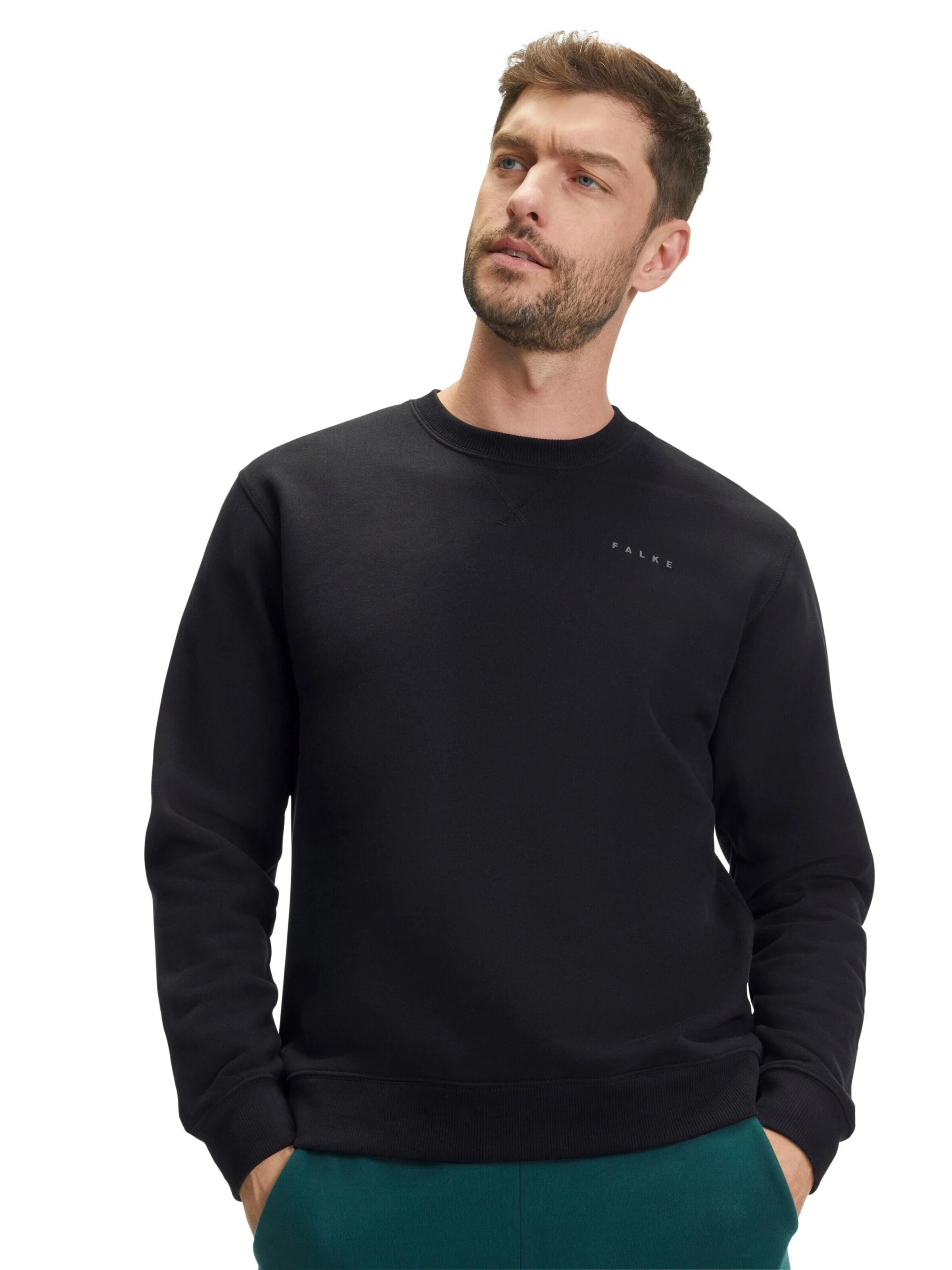 FALKE Sweatshirt 'Sweat' in Black