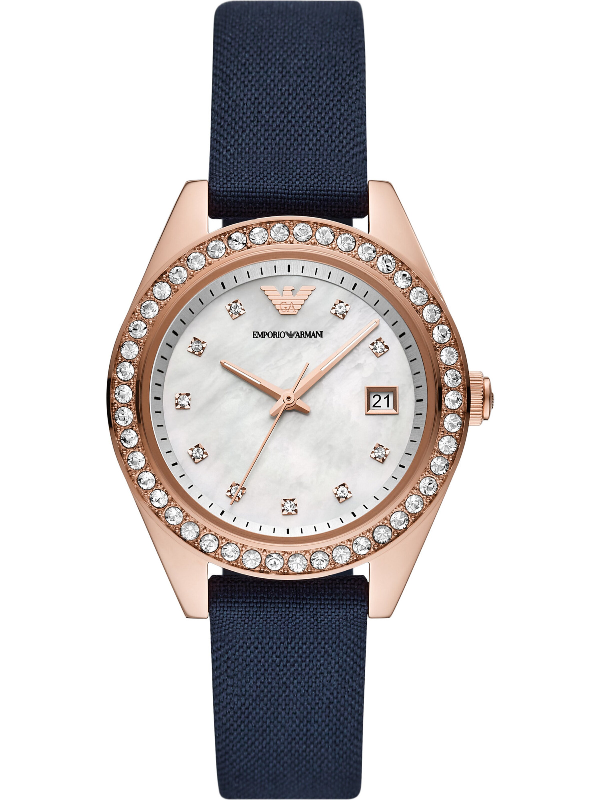 Emporio Armani Analoog horloge in Blauw: voorkant