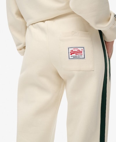 Superdry & Co Pantalon 'Essentials' en crème / bleu / rouge / noir / blanc, Vue avec produit