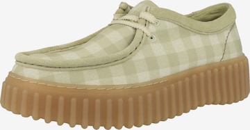 CLARKS Mokassin 'Torhill Bee' in Grün: Vorderseite