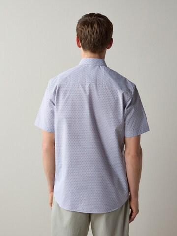 Next Regular fit Button Up Shirt 'Essentials' in Purple