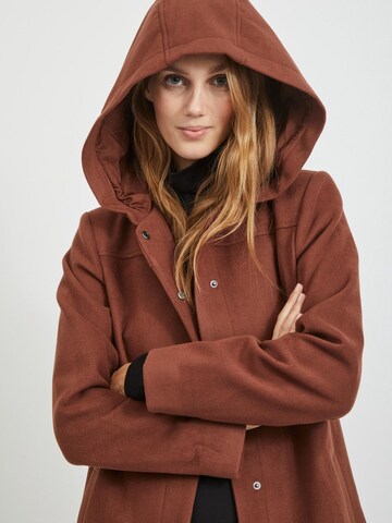 VILA Between-Seasons Coat 'Elly' in Brown