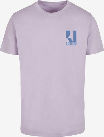 Merchcode Shirt 'Lewis Capaldi - Tour' in Purple: front