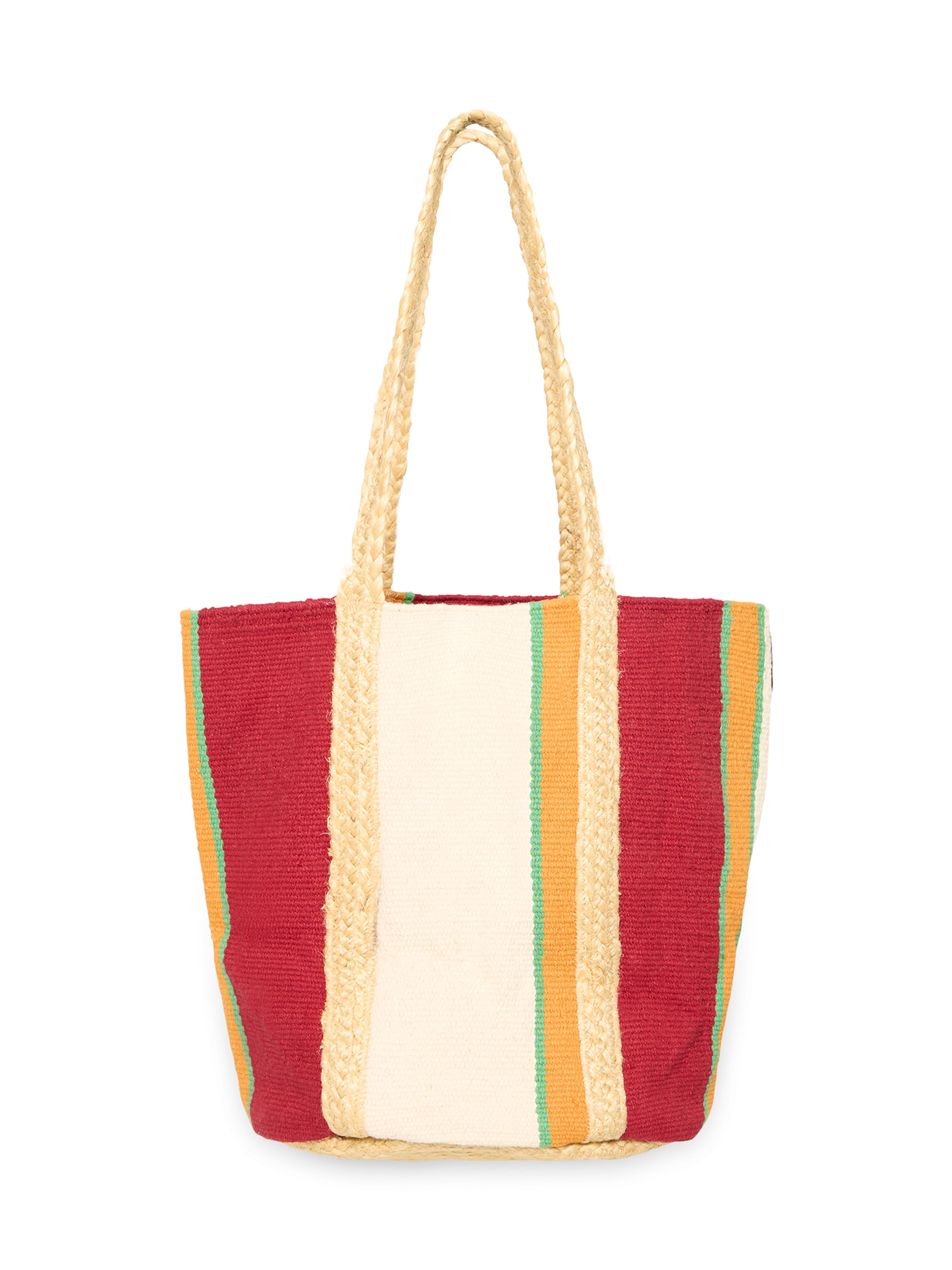 ICHI Beach Bag 'IAELISABETH' in One size in Beige / Turquoise / Saffron / Red, Item view
