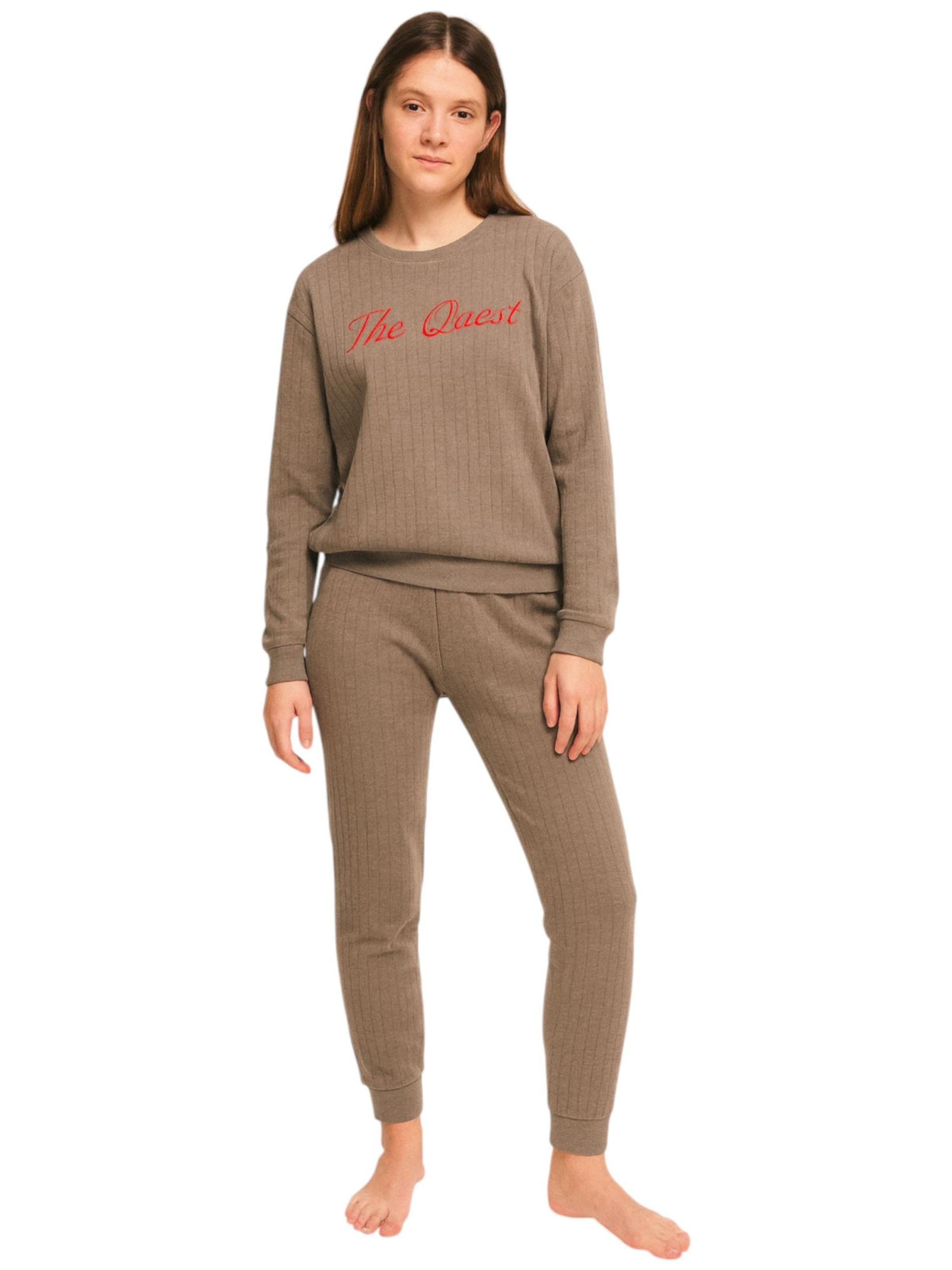 Pyjama 'CozyQuest' fashionshowcase en marron