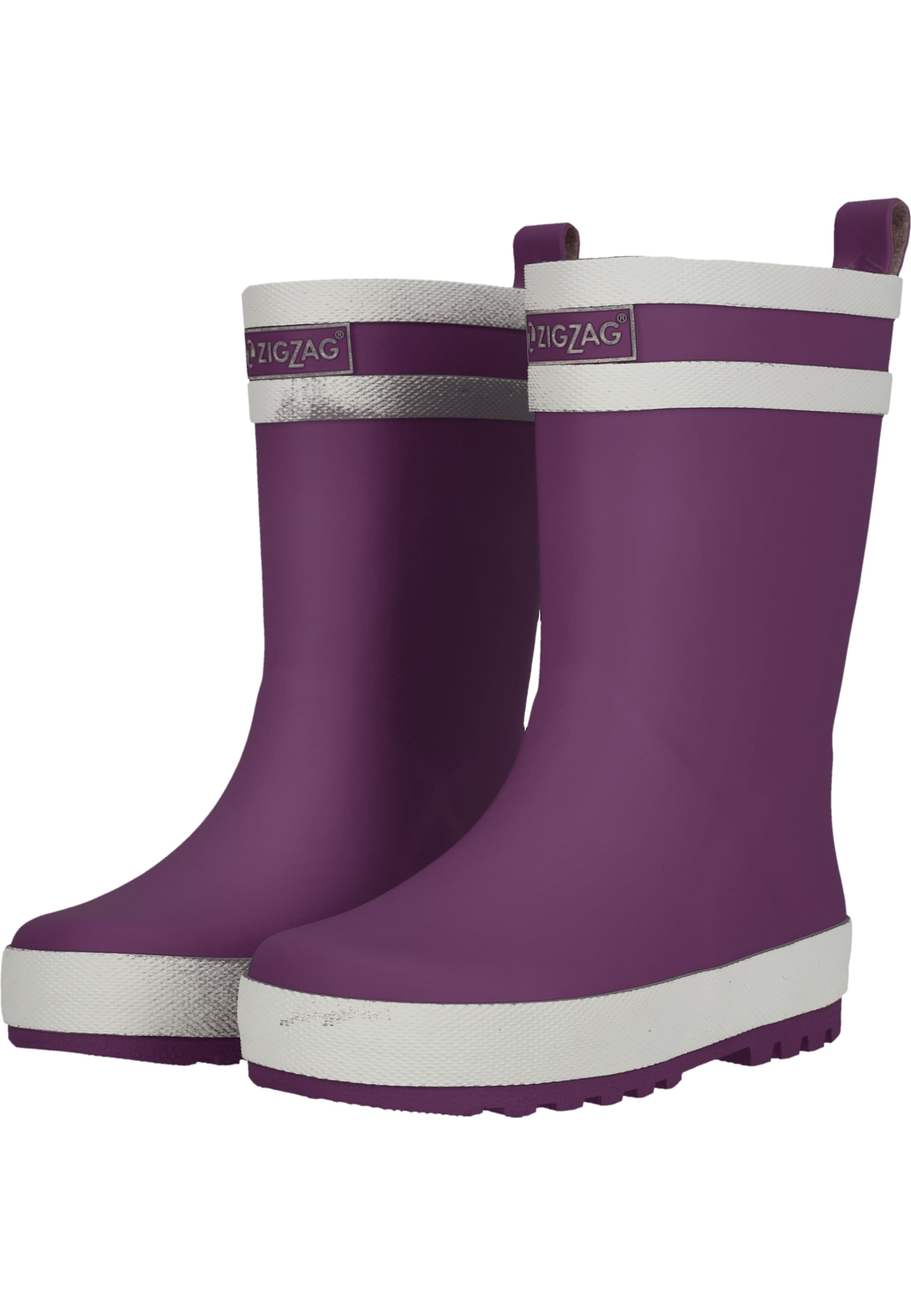 ZigZag Rubber Boots in Purple