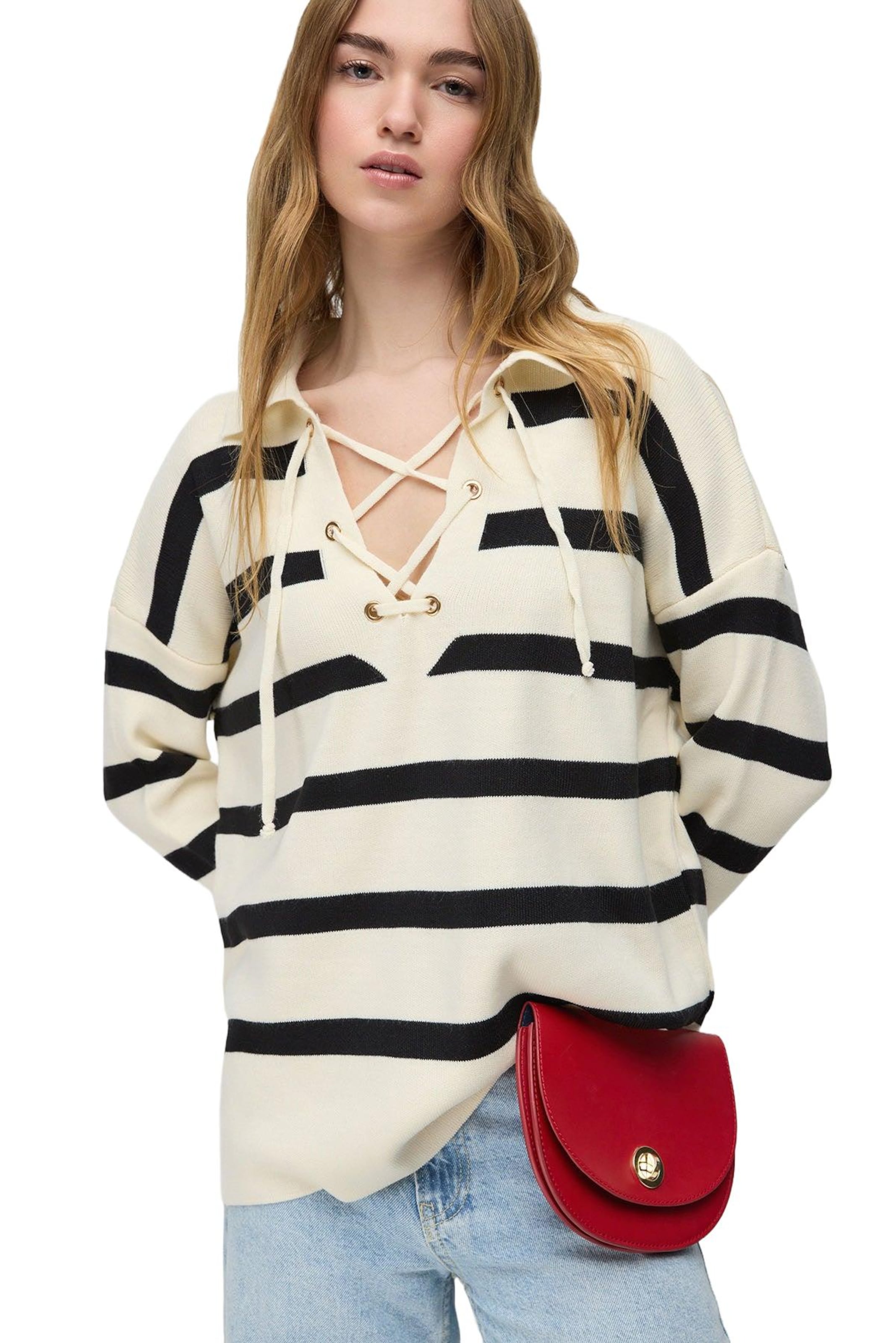 No Matter What Sweater in Beige: front