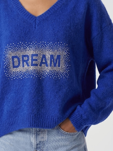 Pull-over oversize 'Silja' americandreams en bleu