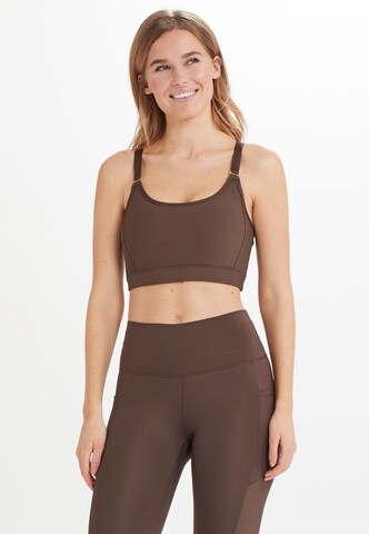 Athlecia Sports Bra 'Filucca' in Brown: front