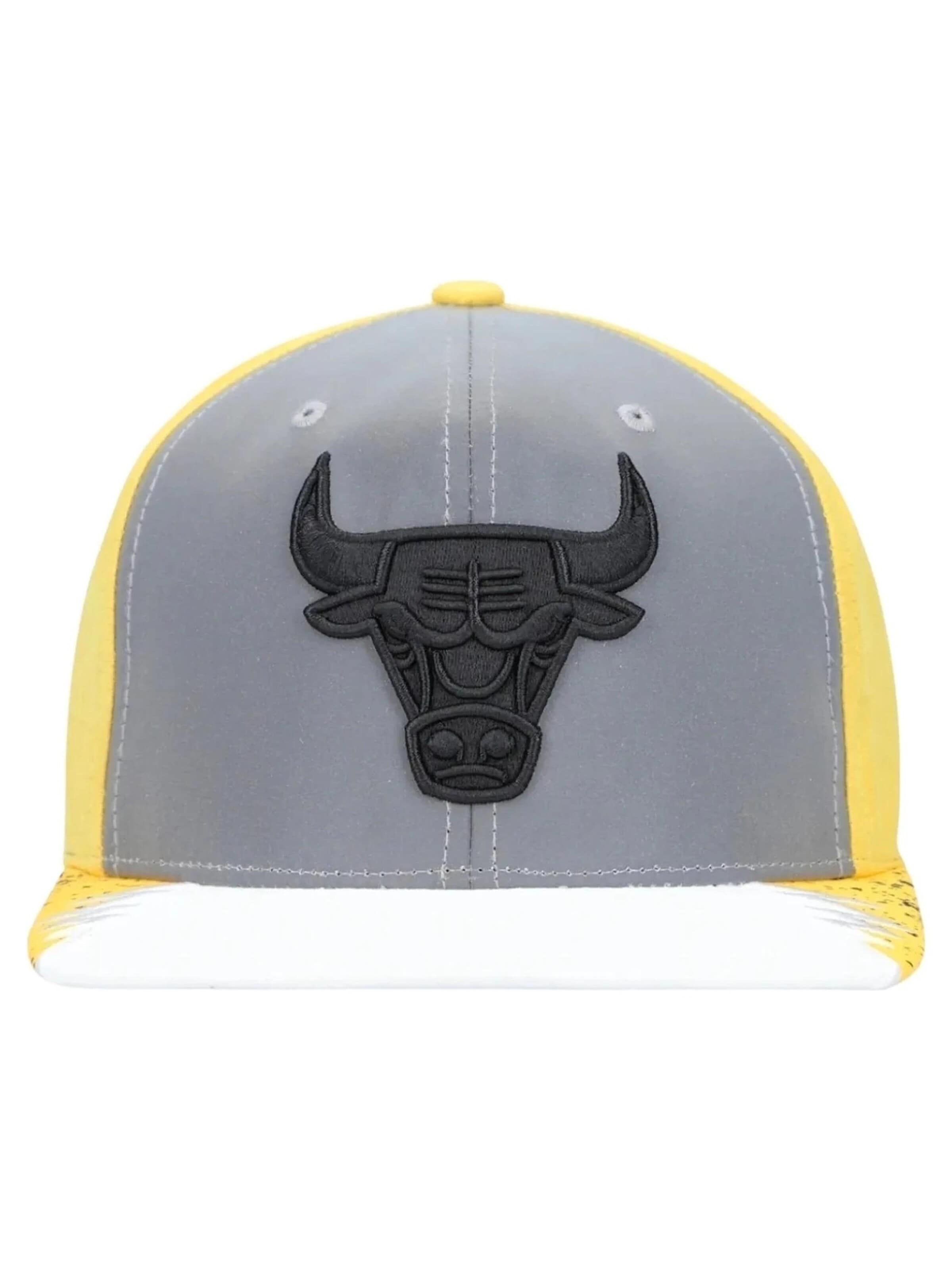 Mitchell & Ness Cap 'Gorra mitchell & ness blanca/amarilla day 5 snapback' in White: front