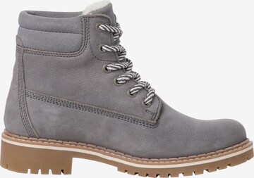 TAMARIS Lace-Up Ankle Boots in Blue