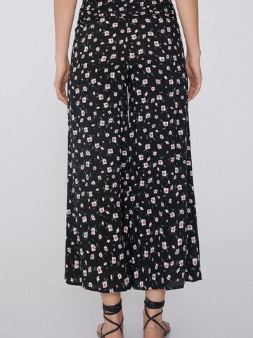 Tezenis Wide Leg Hose in Schwarz