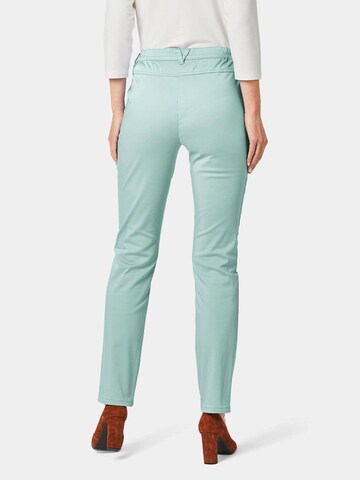Goldner Slim fit Trousers 'Carla' in Green