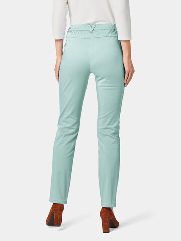 Goldner Slim fit Pants 'Carla' in Green