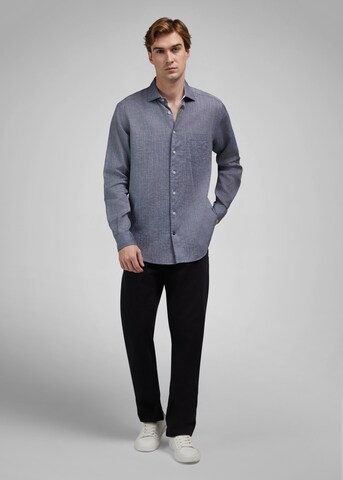 HECHTER PARIS Regular fit Zakelijk overhemd in Blauw
