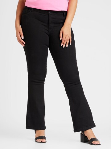 évasé Jean 'VMCElly' Vero Moda Curve en noir : devant