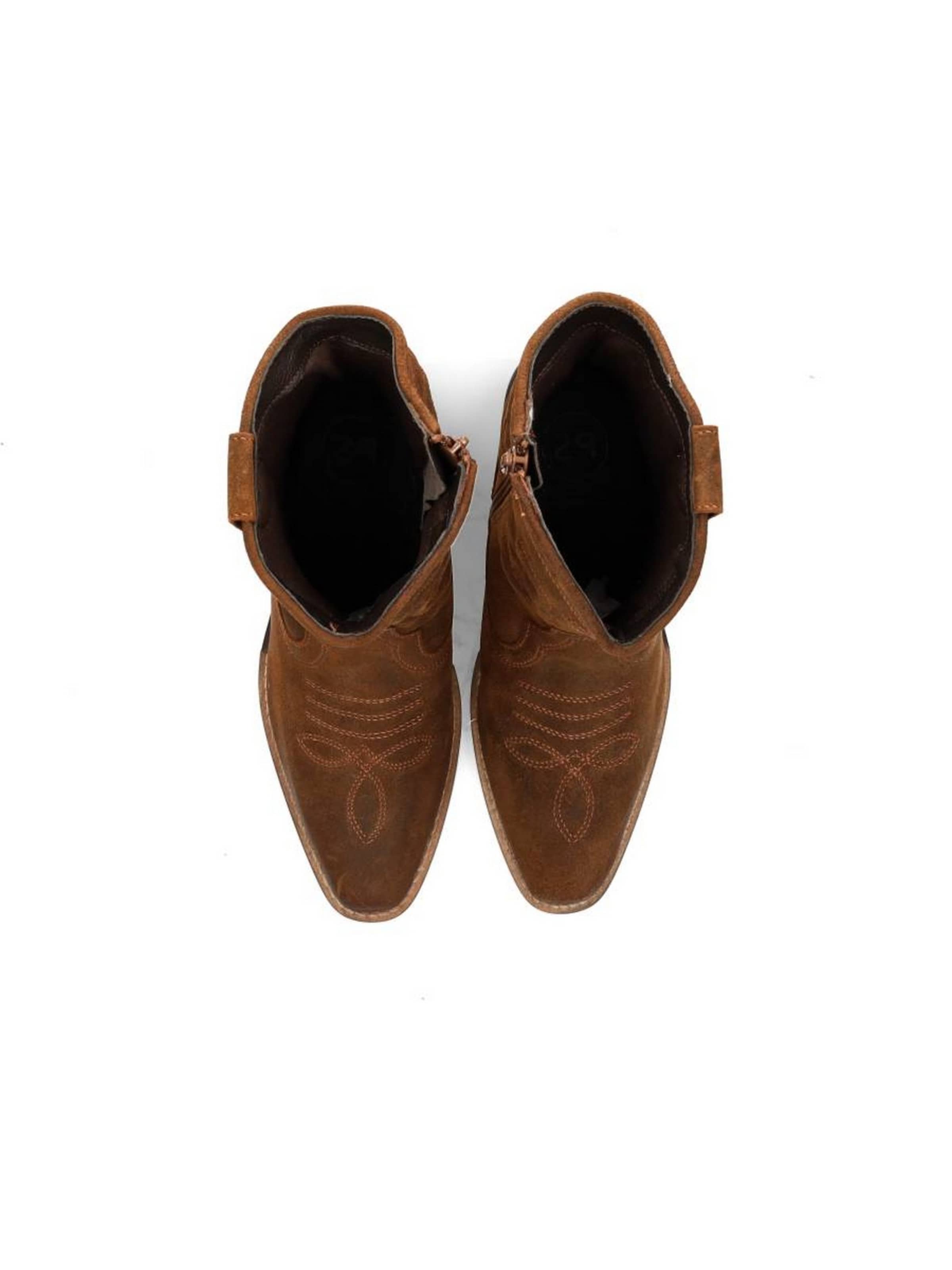 PS Poelman Cowboylaarzen in Bruin