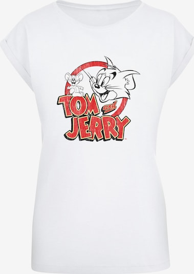 ABSOLUTE CULT T-shirt 'Tom And Jerry' en beige / rouge / noir / blanc, Vue avec produit