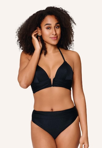 Triangle Bikini LingaDore en noir : devant