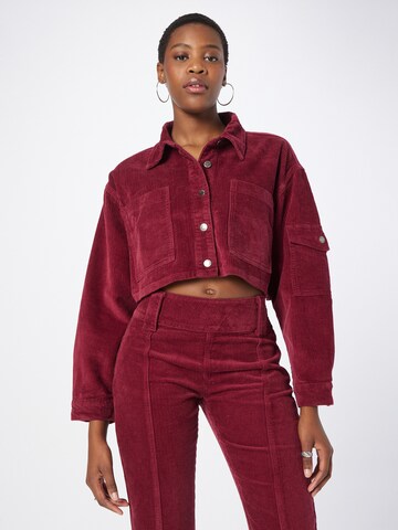 Veste mi-saison Nasty Gal en rouge : devant