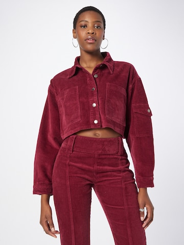 Nasty Gal Between-season jacket in Red: front