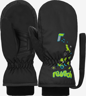 REUSCH Athletic Gloves in Black: front