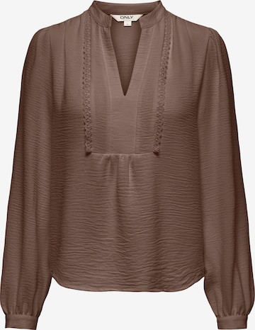 ONLY Blus 'ONLMETTE' i brun: framsida